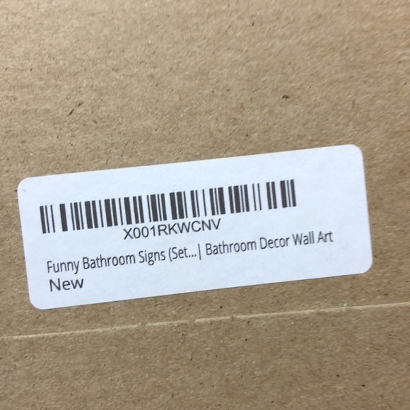 4 Funny Bathroom Signs Poop Flush Cardstock 8 x 11 - Picture 7 of 7